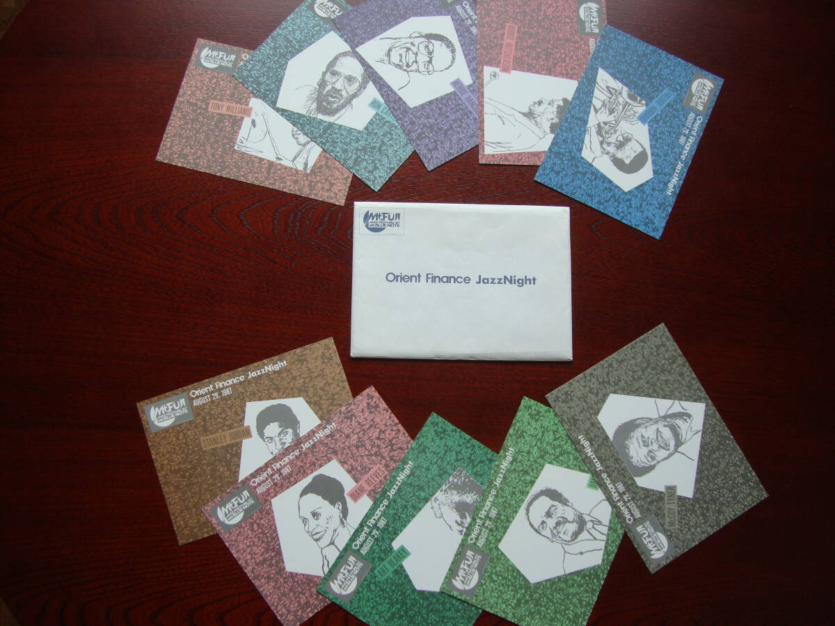 Mt. FUJI JAZZ FESTIVAL '87 with BLUE NOTE　Orient Finance Jazz Night / POST CARD 10枚セット [ハンコック、タイナー、ブレイキー 他]