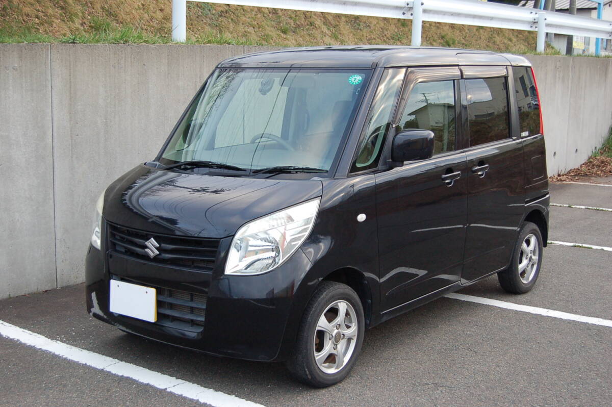 岩手発/秋田青森■パレット4WDオートマ四駆Ｔチェーン■Pスタート■カロッツエリアナビ＆ドラレコ/ETC■走行6.2万km■車検2年付OBD2診断OK