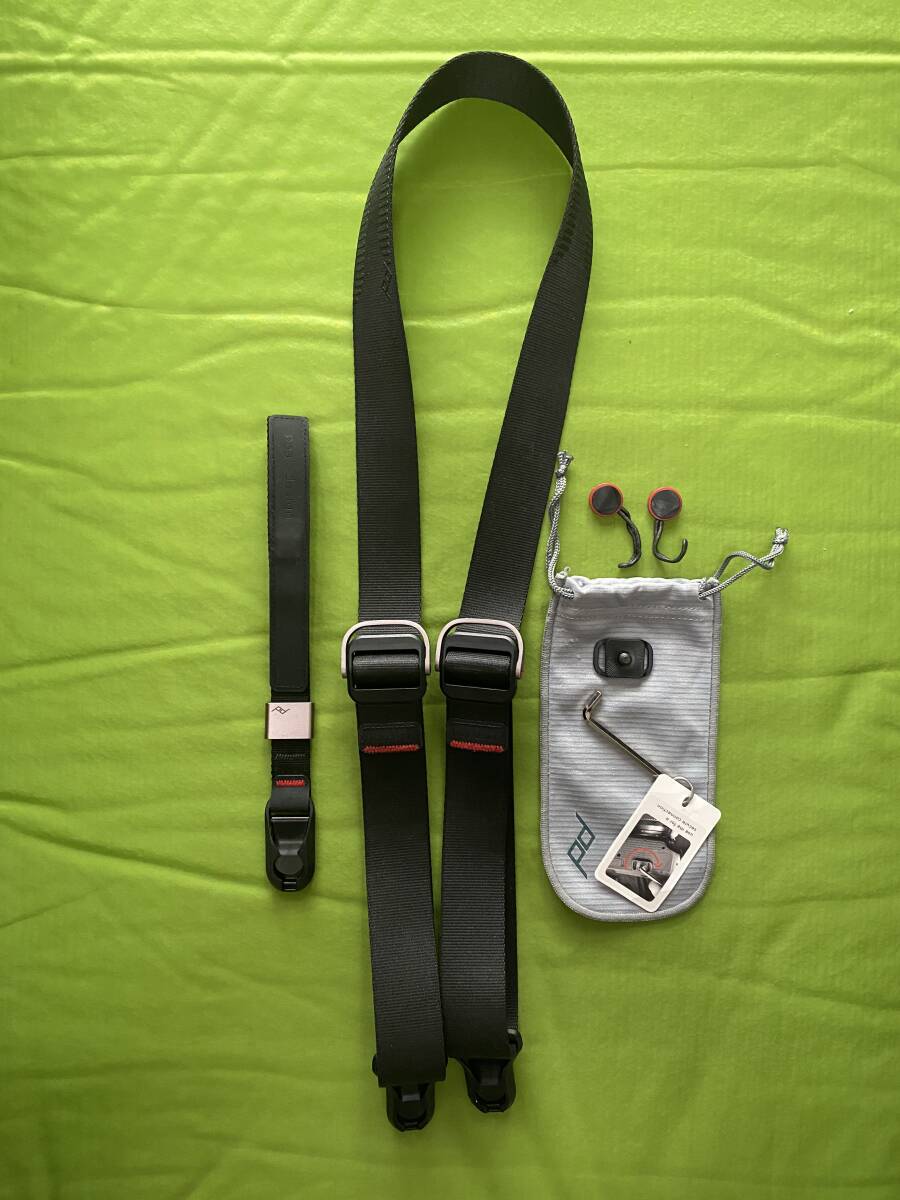 Peak Design スライドブラックSL-BK-3 + カフブラック CF-BL-3