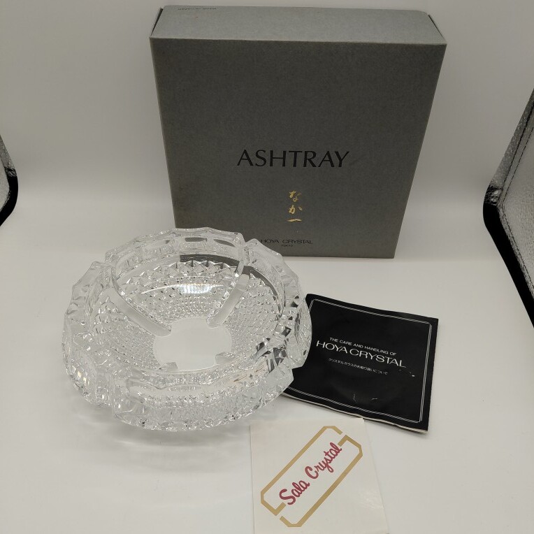 【未使用/保管品】HOYA ASHTRAY クリスタル灰皿 (12101)