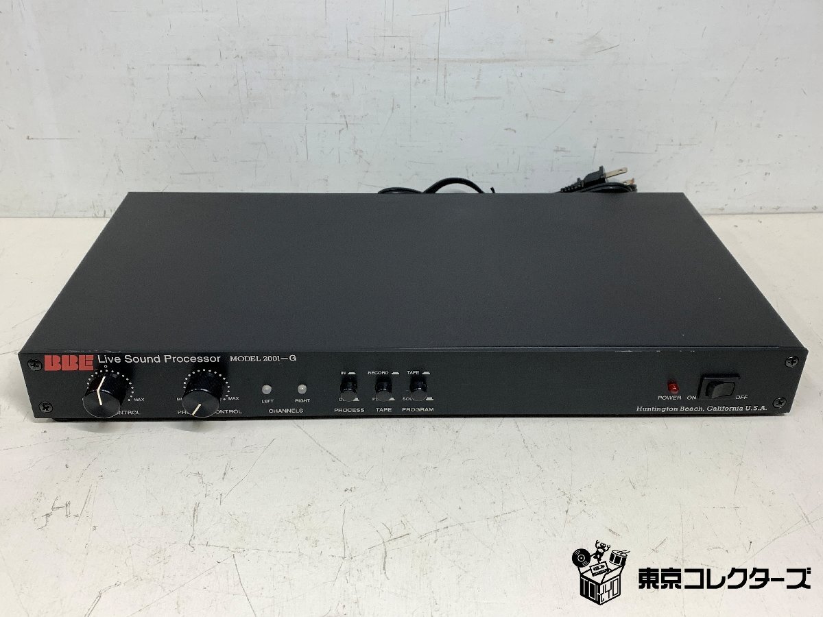 BBE Live Sound Processor MODEL 2001-G＜動作確認済み＞ライブサウンドプロセッサー MADE IN U.S.A. ※引取り可 □