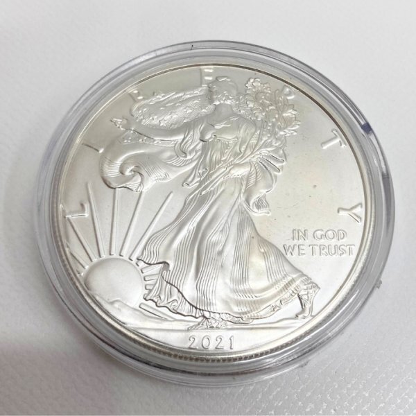 【即決】 ④ 2021年 アメリカ ウォーキング リバティ イーグル銀貨 1オンス 1ドル 貨幣 SV1000 純銀 硬貨 未使用 送料無料