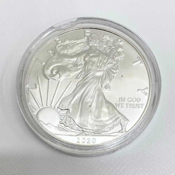 【即決】 ② 2020年 アメリカ ウォーキング リバティ イーグル銀貨 1オンス 1ドル 貨幣 SV1000 純銀 硬貨 未使用 送料無料