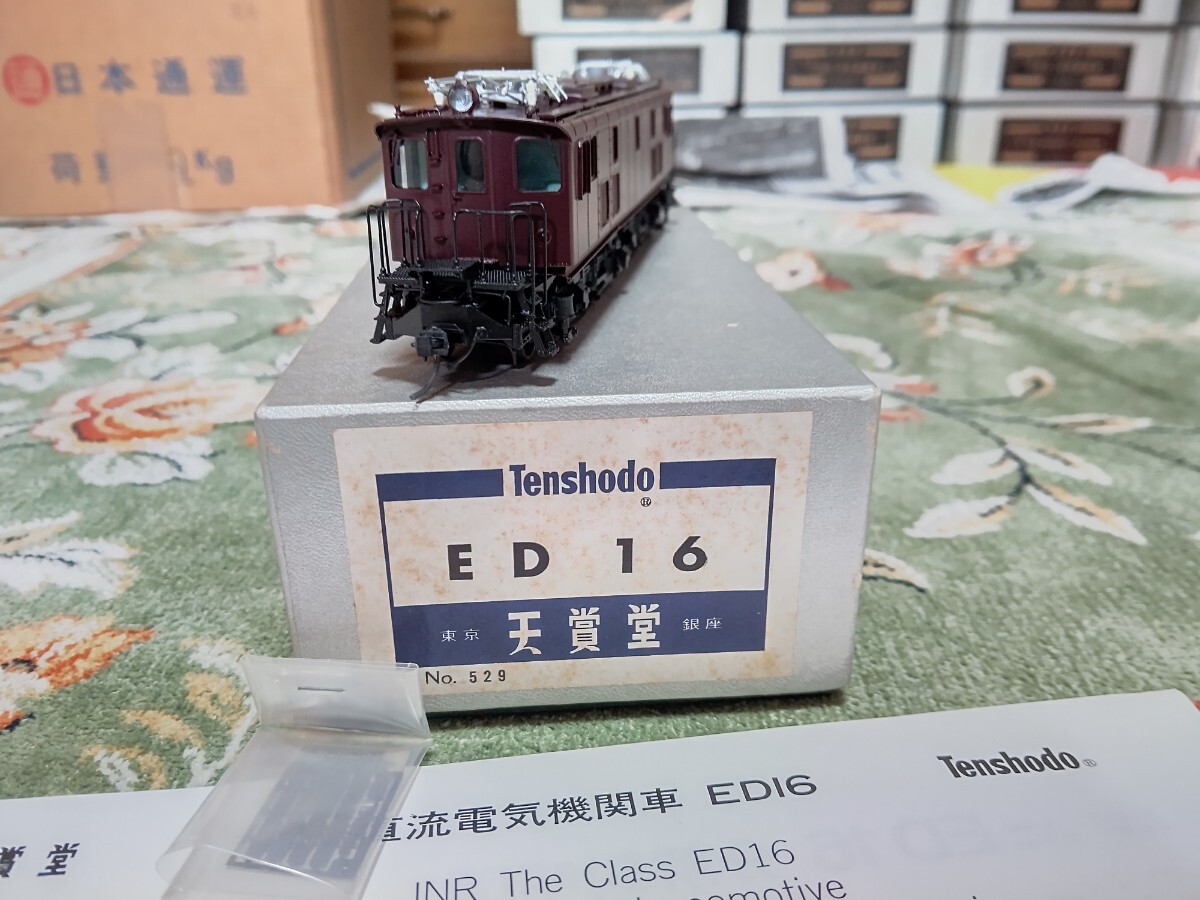 106 HOゲージ 天賞堂 ED16 専用箱プレート説明書等付属 動作未確認