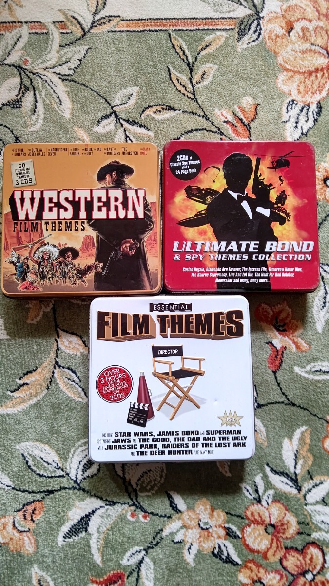 Film Themes 缶ケース 映画サントラ 3組セット ウエスタン エッセンシャル アルティメットボンド 詳細画像にて要確認