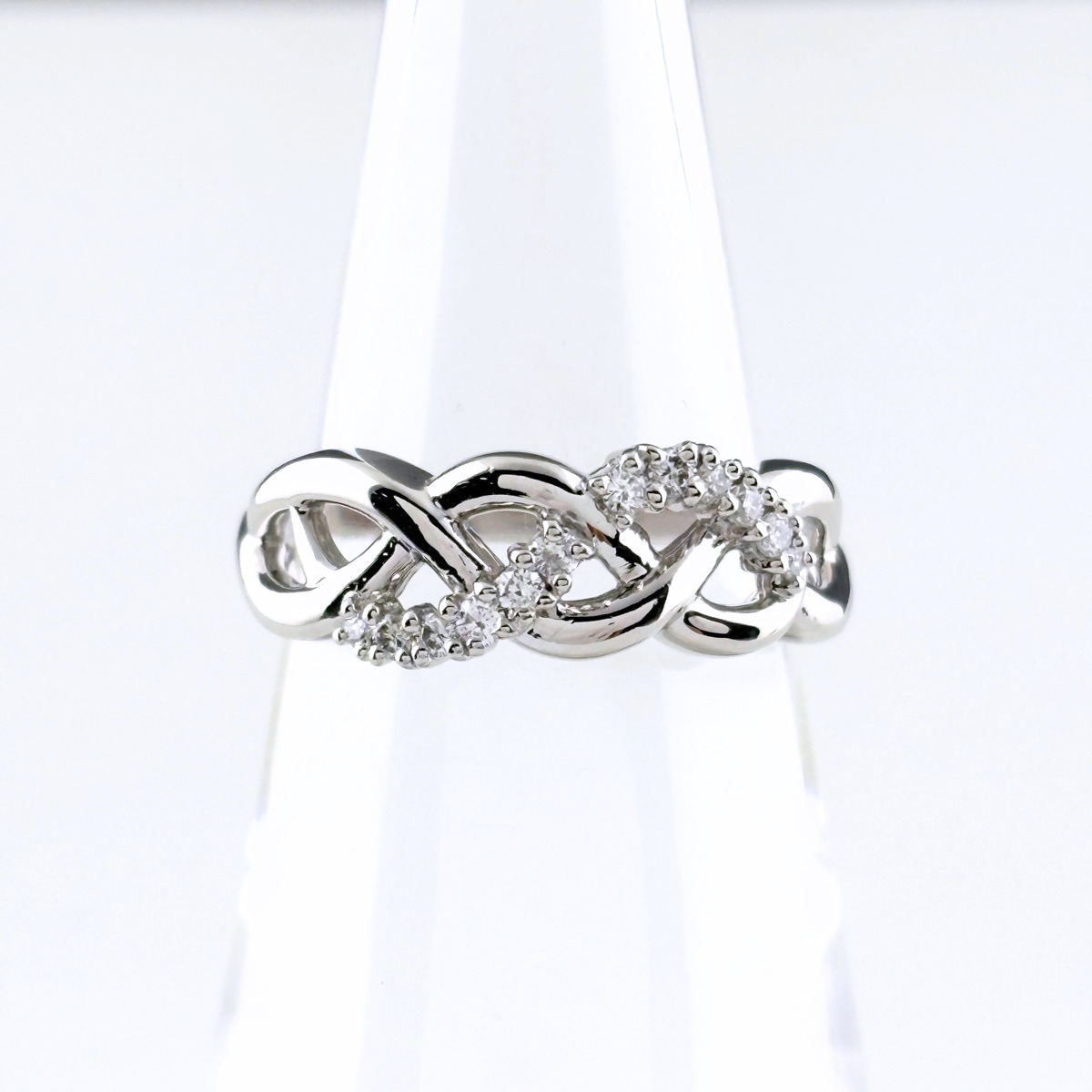 タサキ TASAKI メレダイヤ リング プラチナ 指輪 リング 10.5号 Pt900 ダイヤモンド レディース 【中古】