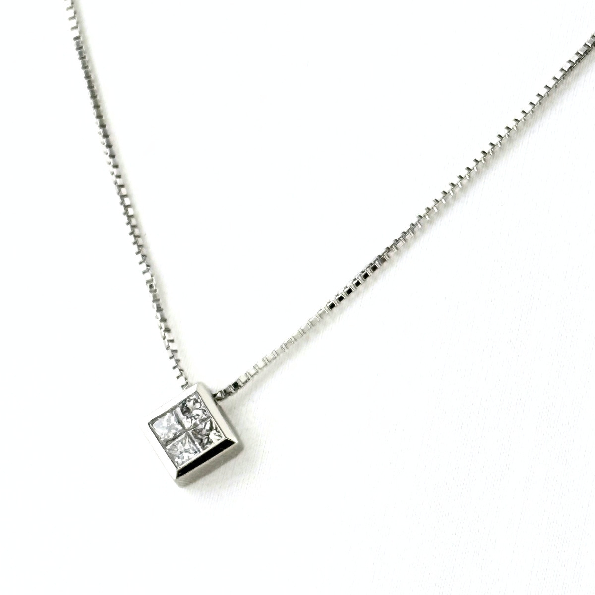 ヴァンドーム青山 VENDOME AOYAMA メレダイヤ ネックレス プラチナ ペンダント ネックレス Pt950 Pt850 ダイヤモンド レディース 【中古】