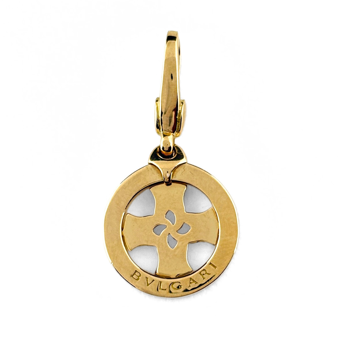 ブルガリ BVLGARI トンド クロス トップ YG イエローゴールド ペンダントトップ 750 レディース 【中古】