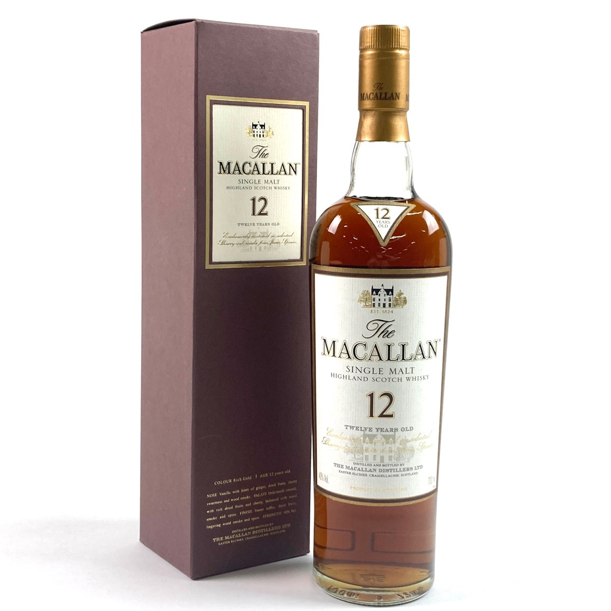 マッカラン MACALLAN 12年 シェリーオークカスク 旧旧 700ml スコッチウイスキー シングルモルト 【古酒】