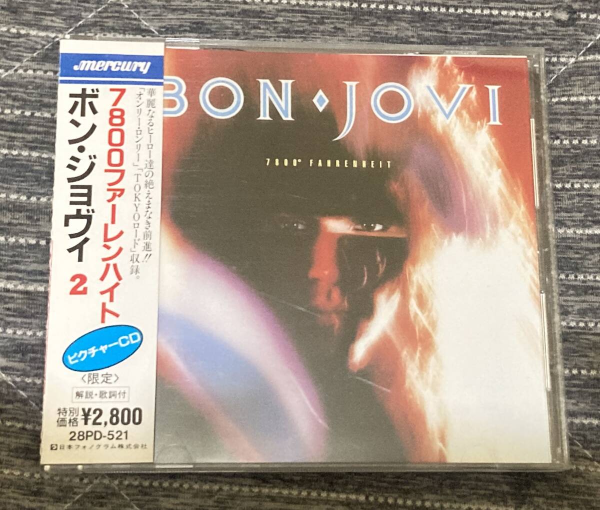 帯付 / ボン・ジョヴィ / 7800ファーレンハイト / ピクチャーCD / 28PD 521