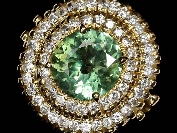 IIL18326T【1円～】新品【RK宝石】《alexandrite》 極上アレキサンドライト 特大1.54ct 極上ダイヤモンド 0.6ct K18 超高級リング ダイヤ
