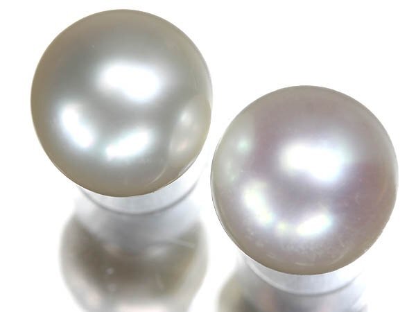 IV17474.12SS【1円～】新品【RK宝石】《Pearl》白蝶真珠 大粒 約12.0ｍｍ珠 / 11.9ｍｍ珠 K18WG 高級ピアス パール 南洋真珠
