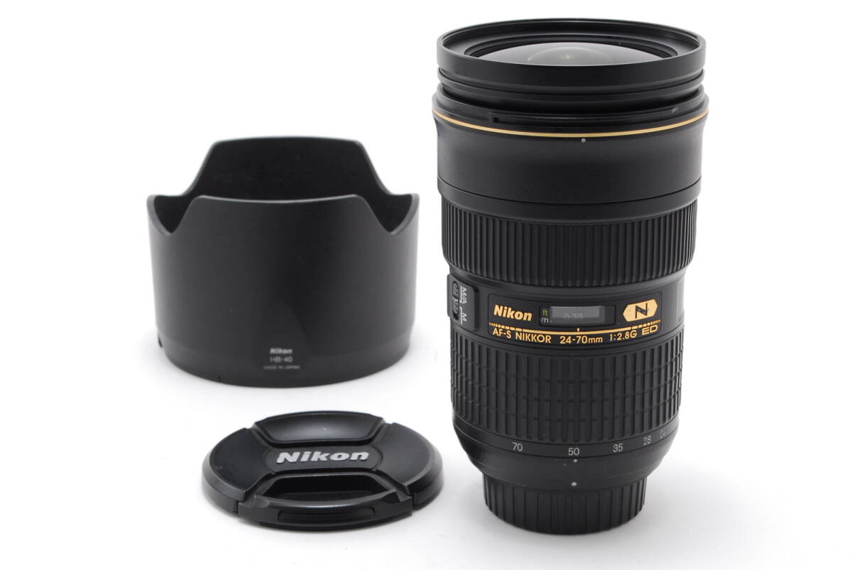 【美品】Nikon ニコン AF-S Nikkor ニッコール 24-70mm F2.8 G ED レンズ #154
