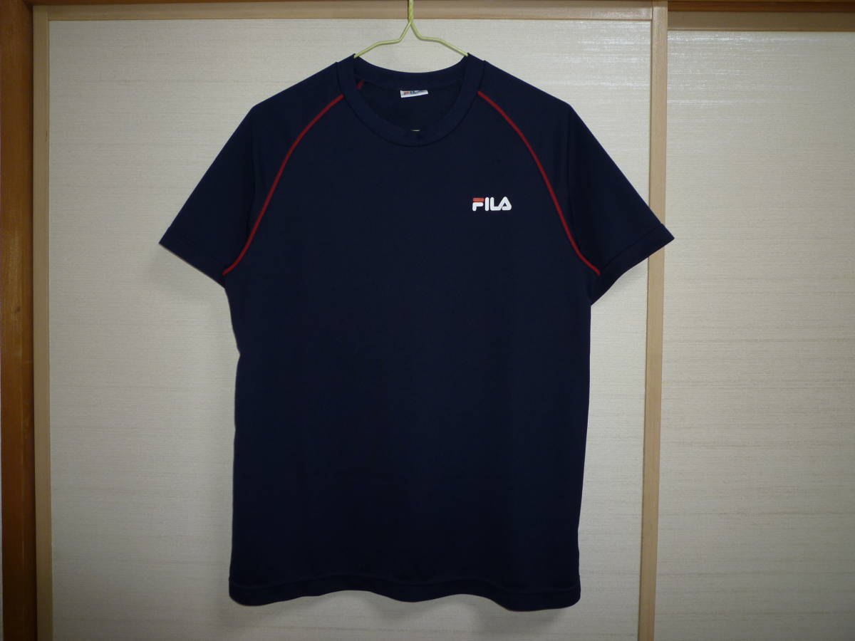 フィラ 半袖シャツ紺 Mサイズ
