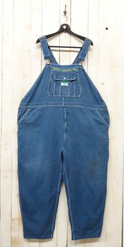 BIG KING TALL WIDE OVER ＊古着卸　VINTAGE US古着 ＊LIBERTY OVERALLS リバティ ＊デニムオーバーオール ＊ジップフロント　W54 L30