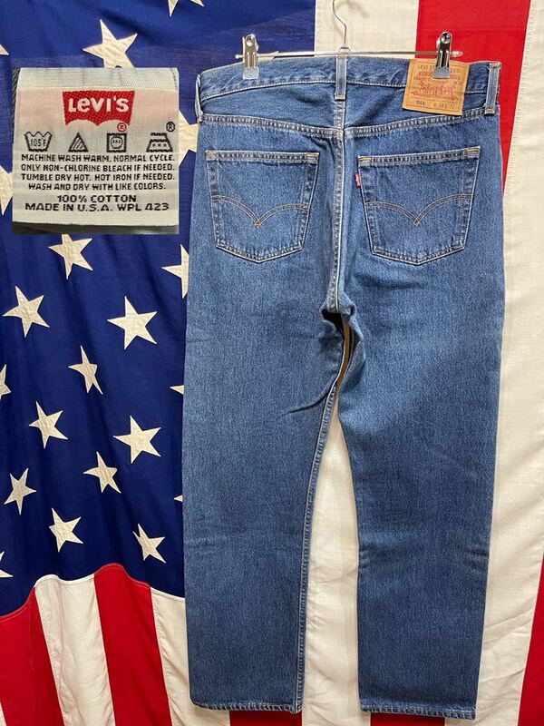 ★LEVI'S★リーバイス★90's★USA製★501★デニムパンツ★ボタンフライ★ボタン裏553★色味残っています★古着★vintage★34×32★