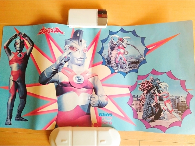 激レア　昭和レトロ　ジュニア　デスク用　ウルトラマンエース　ウルトラマンA 　前面　壁紙　オカムラ　円谷プロ　ウオッチ有 お早めに