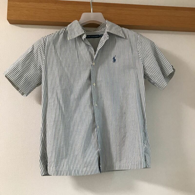 【中古】RALPH LAUREN ラルフローレン 半袖シャツ 半袖 サイズ2 155/84A