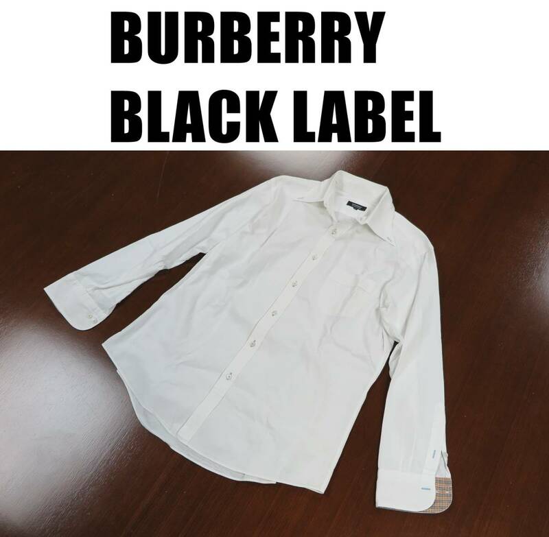 BURBERRY BLACK LABEL バーバリーブラックレーベルＹシャツ/長袖シャツ/ワイシャツ/サイズ４７