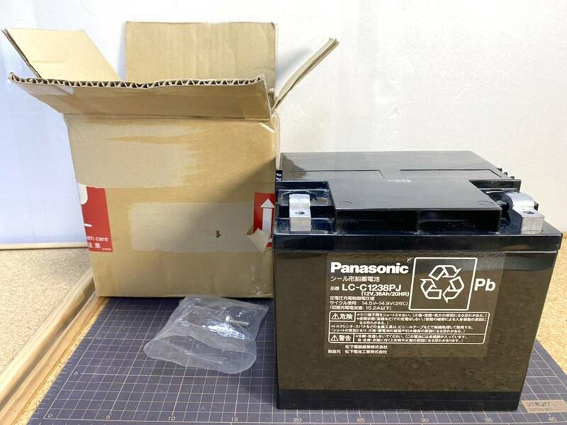 Panasonic　パナソニック　シール形鉛蓄電池　LC-C1238PJ　ホンダ　モンパル　バッテリー　2個セット！