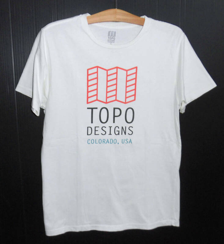 ◆美品 Topo Designs トポデザイン ロゴプリント Tシャツ S MADE IN USA