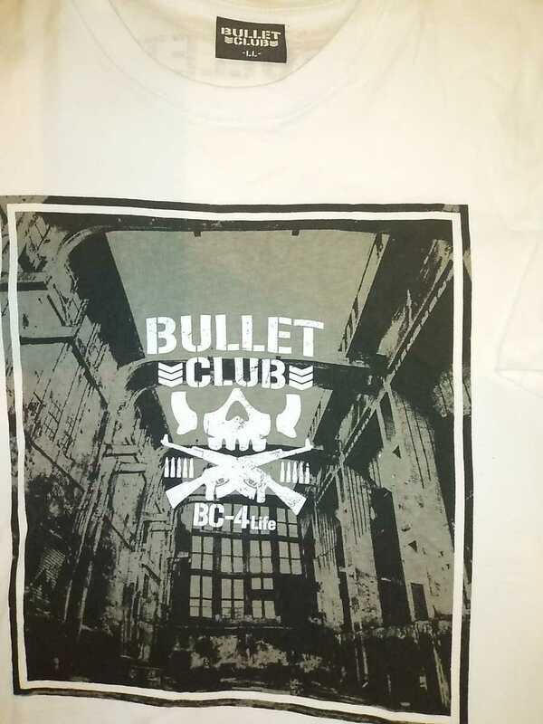 新日本プロレス　BULLETCLUB バレットクラブ BC-4　白Tシャツ LLサイズ