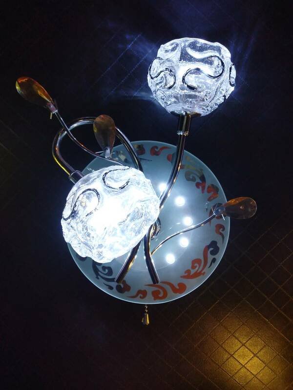 B583　壁掛けLED　シャンデリア☆フラワータイプ　LED電球切替可能　☆シャンデリア　☆アクアリウム　☆スマイルコーポレーション