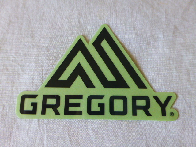 グレゴリー GREGORY ステッカー GREGORY グレゴリー 新ロゴ クリアx黒文字 グレゴリー GREGORY gregory