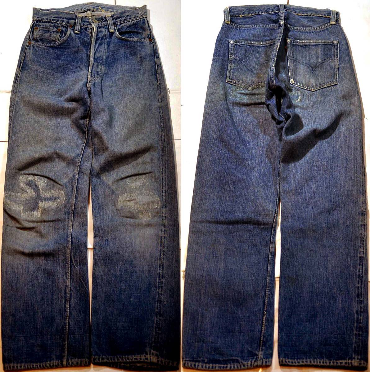 t684/LEVIS503BXX(501XX)47 片面タブ 40's ヴィンテージ オールイエロー！