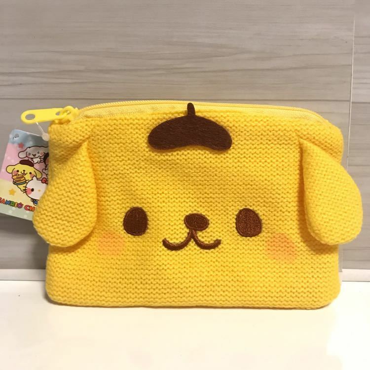 ポムポムプリン【サンリオキャラクターズ】Sanrio ゆるかわ ニットポーチ サンリオ 非売品