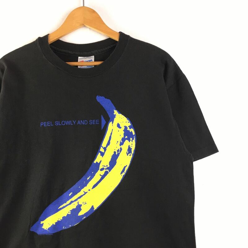 ビンテージ 90s【Velvet Underground】ロック Tシャツ USA製 L ANDY WARHOL LOU REED BJORK SADE SONIC YOUTH ポップアート バンドT 古着