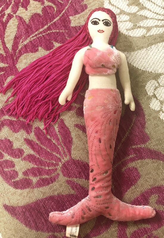 ハワイマーメイド人形　人魚姫　ヴィンテージ　ピンク