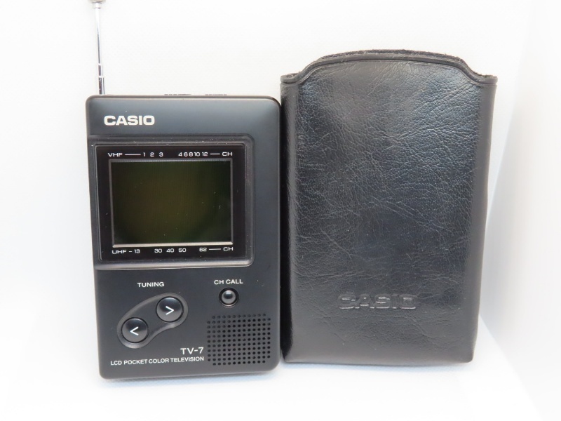 CASIO カシオ アナログ 液晶カラーテレビ TV-7 ケース付き