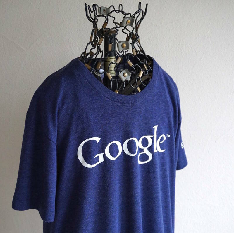 USA製 Google グーグル エンジニアインターン Tシャツ M ネイビー American Apparel アメリカンアパレル 企業 アドバタイジング 古着