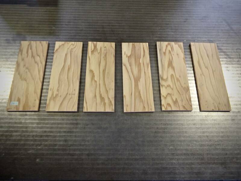バーズアイ杢　杉 （270×100×6）mm 6枚 無垢板 自然乾燥済み 送料無料です。　 [2411] 木材 板 材料 日曜大工 クラフト スギ すぎ