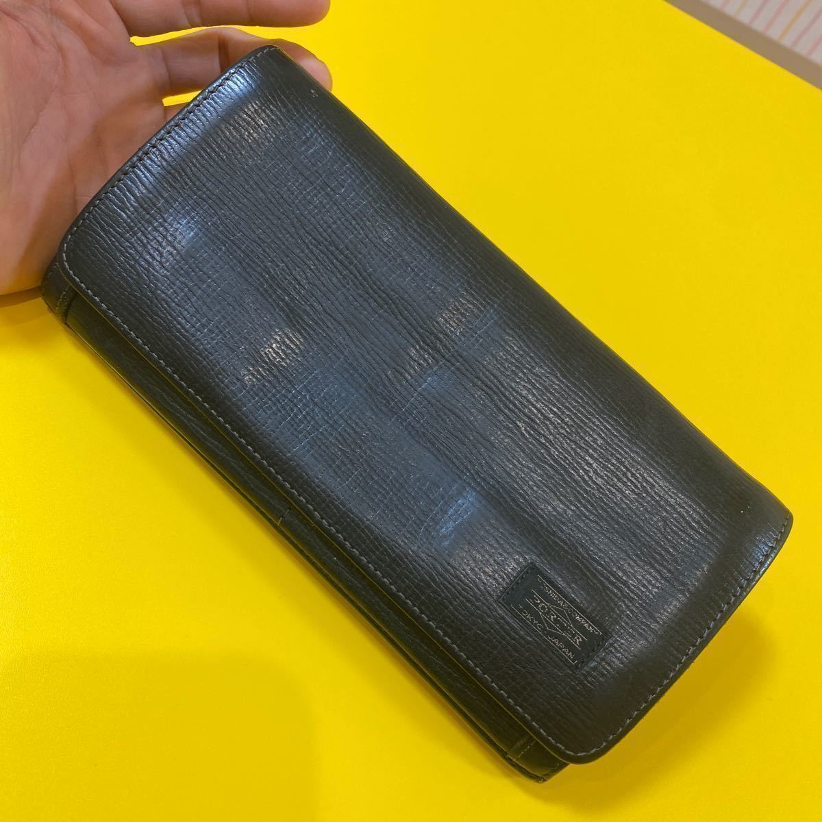 【超良品★入手困難★最安発送】★ポーター★大型トラベルウォレット★パスポートケース・ポーチ★ブラック色★吉田カバン★【管ROLGD】