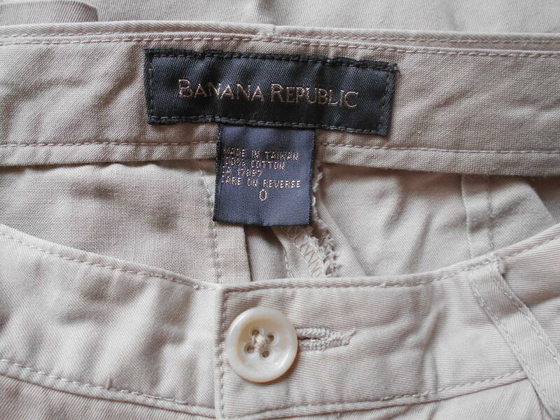 【極美品】BANANA REPUBLIC バナナリパブリック◆レディース◆パンツ◆０サイズ◆ベージュ