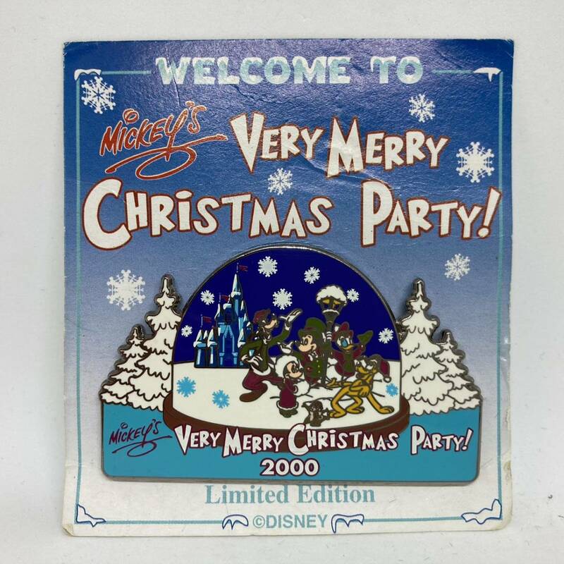 ♪♪ 265 WDW Disney World アメリカ ピンバッジ スノードーム ミッキー Very Merry Christmas Party 2000 Snowglobe Fab 5 + ピン 7500個