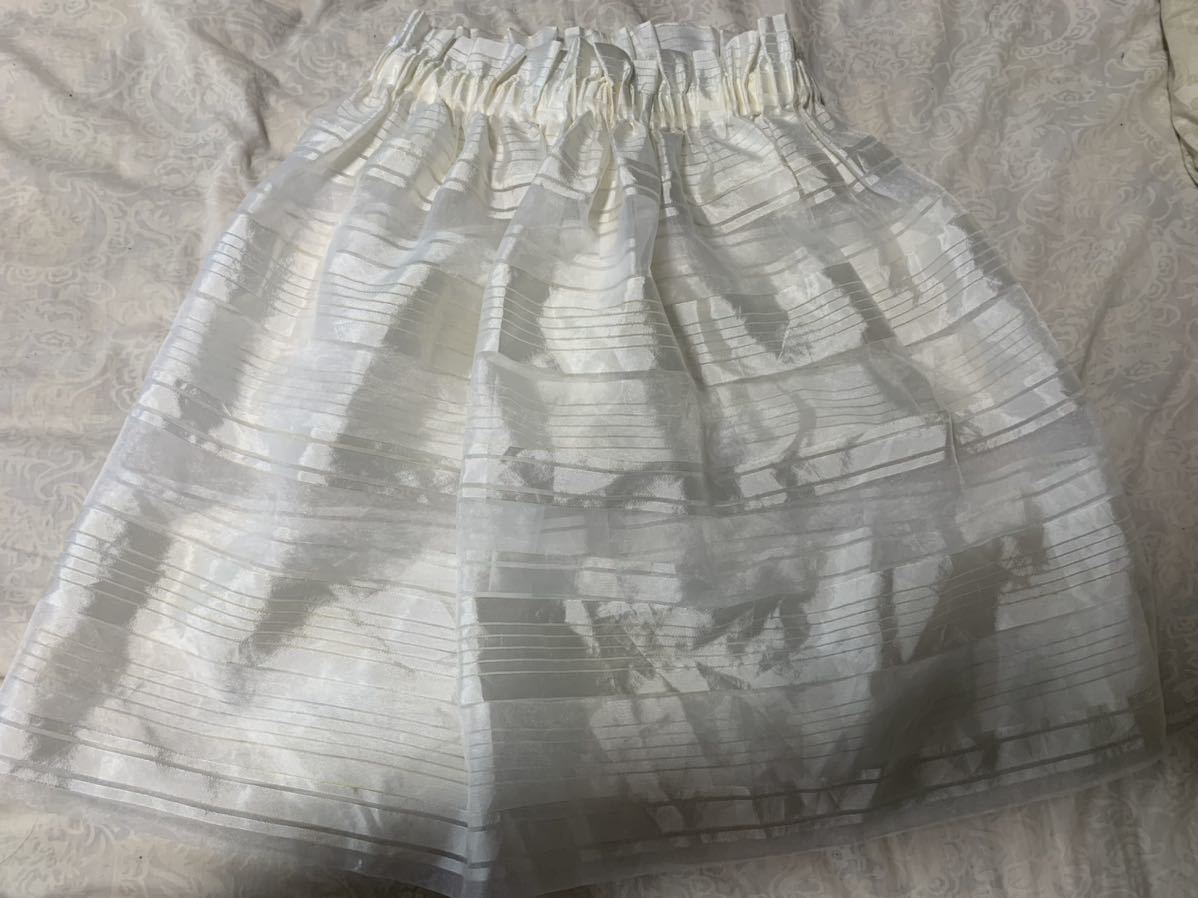 新品！ハンドメイドレーススカートF