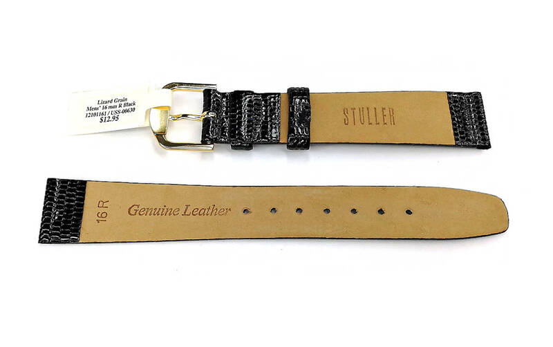 【STULLER】 Vintage 腕時計バンド 16mm 本革 メンズウォッチレザーベルト 男性用時計バンド ヴィンテージ/ビンテージ　MB977