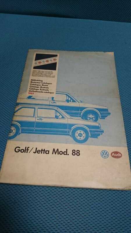 Golf/Jetta Mod.88 Illustrated Catalogue VW フォルクスワーゲン ゴルフ ジェッタ パーツイラスト