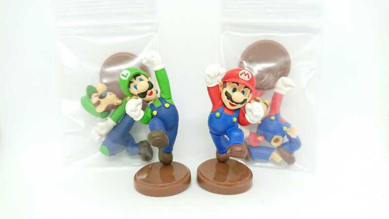 チョコエッグ スーパーマリオ マリオ ルイージ セット フィギュア Nintendo luigi mario 任天堂