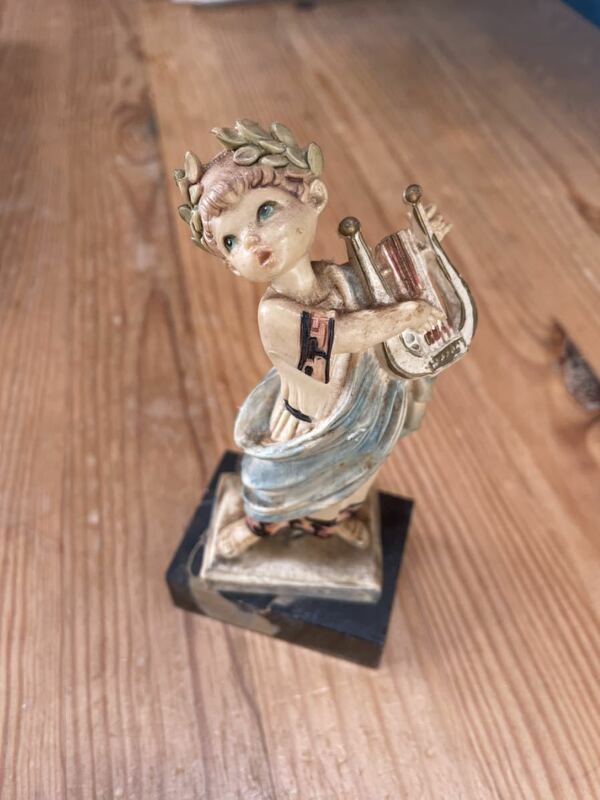 ヨーロッパWo アンティーク イタリア製 エンジェル 人形像 天使 オブジェ
