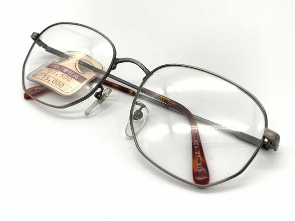 【眼鏡フレーム】デッドストック品　『KENZINTON classic 』ペーズリー彫金フレーム　54□21　＠1.5万円　K01023A12