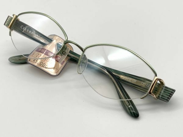【眼鏡フレーム】デッドストック品　『CELEBRAGE セレブレージュ』高級　デザインフレーム　52□18-138　＠4.5万円　K01023A14