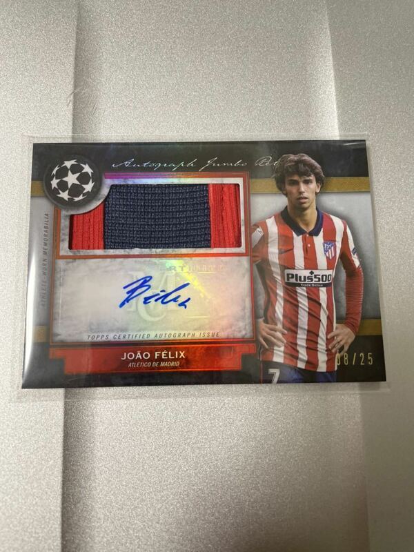 フェリックス　直筆サイン&2色ジャージカード　2020-21 JOAO FELIX TOPPS MUSEUM COLLECTION #/50 MUSEUM AUTO RELIC 25枚限定　auto