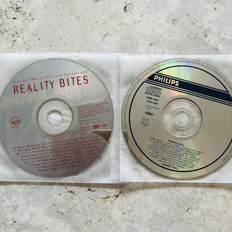 2枚セット サントラ Reality Bites リアリティバイツ ウィノナライダー 映画 CD フランスギャル FRANCE GALL ベスト 夢見るシャンソン人形