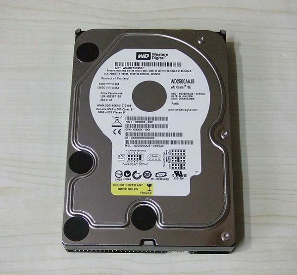 WESTERN DIGITAL Caviar SE WD2500AAJB-22WGA0 250GB IDE HDD