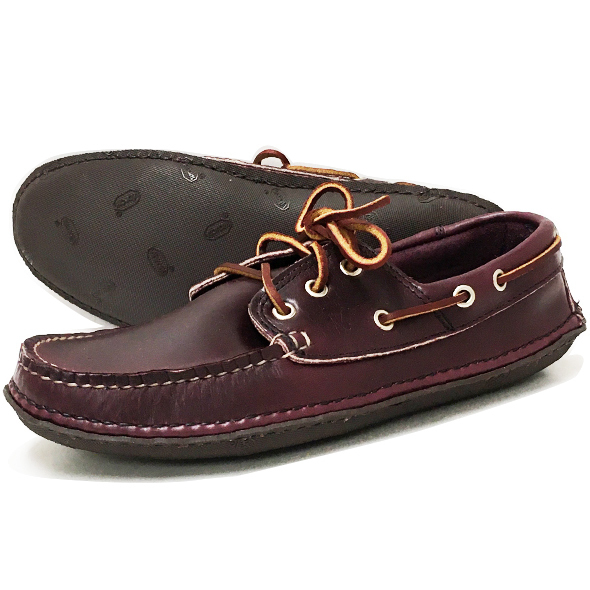 格安クオディQUODDY TRAIL MOCCASINクロムエクセルレザーBoat Moc ワイン 8サイズ新品 アメリカ製 デッキシューズ