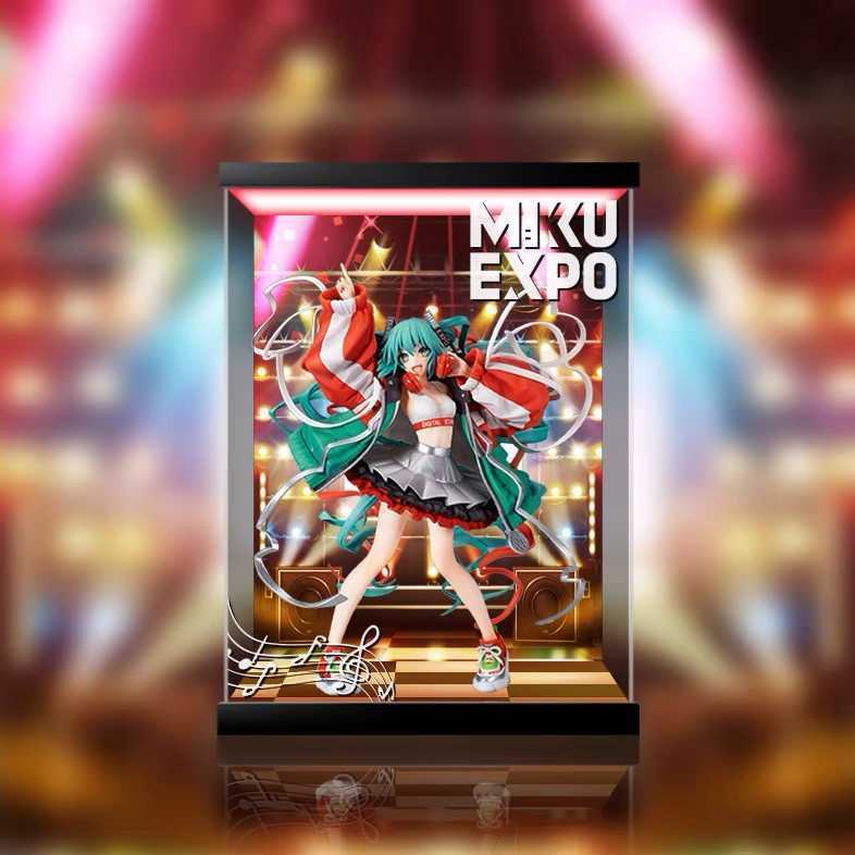 HOBBY STOCK 初音ミク 1/7 MIKU EXPO Digital Stars 2020 ver. ☆専用☆ フィギュアケース 展示ケース LED照明 コレクション ショーケース